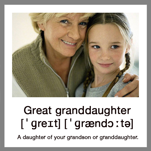 great-granddaughter