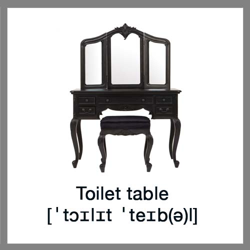 Toilet-table